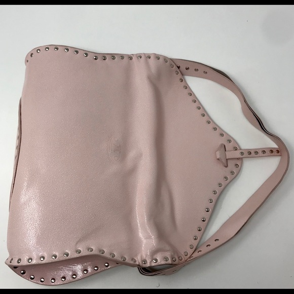 *SOLD* Céline Vintage Pink Leather Studded Baguette - Picture 8 of 12